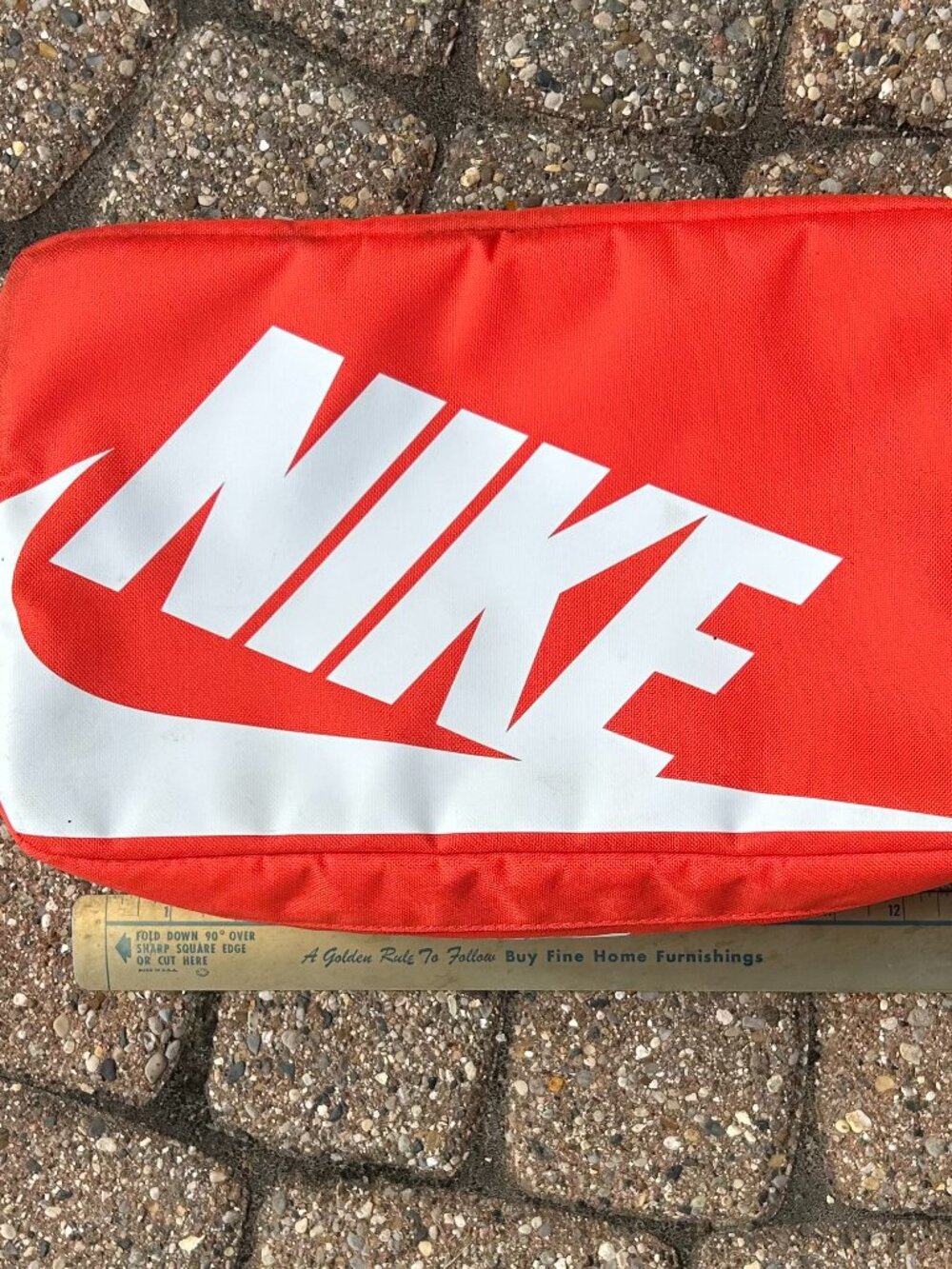 Nike Shoebox Bag Orange White Sneaker Travel Case 12 L Carrier